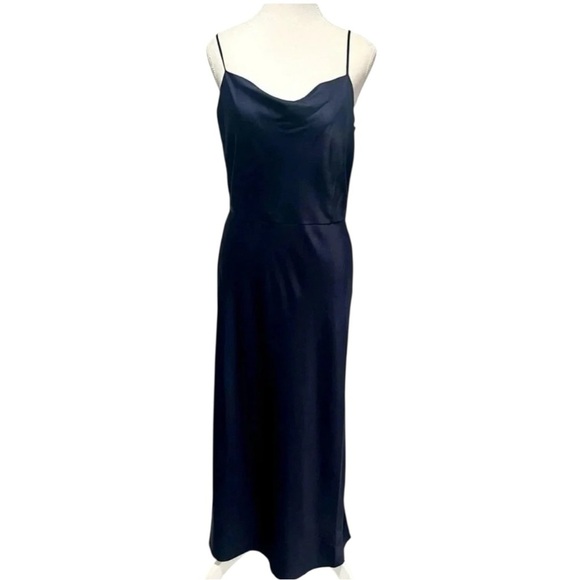 Vince Classic Navy Blue Slip Dress - Picture 7 of 8